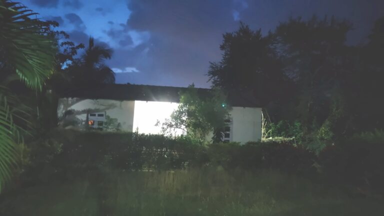 The cottages at blue hour